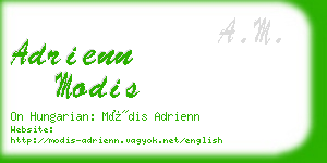 adrienn modis business card